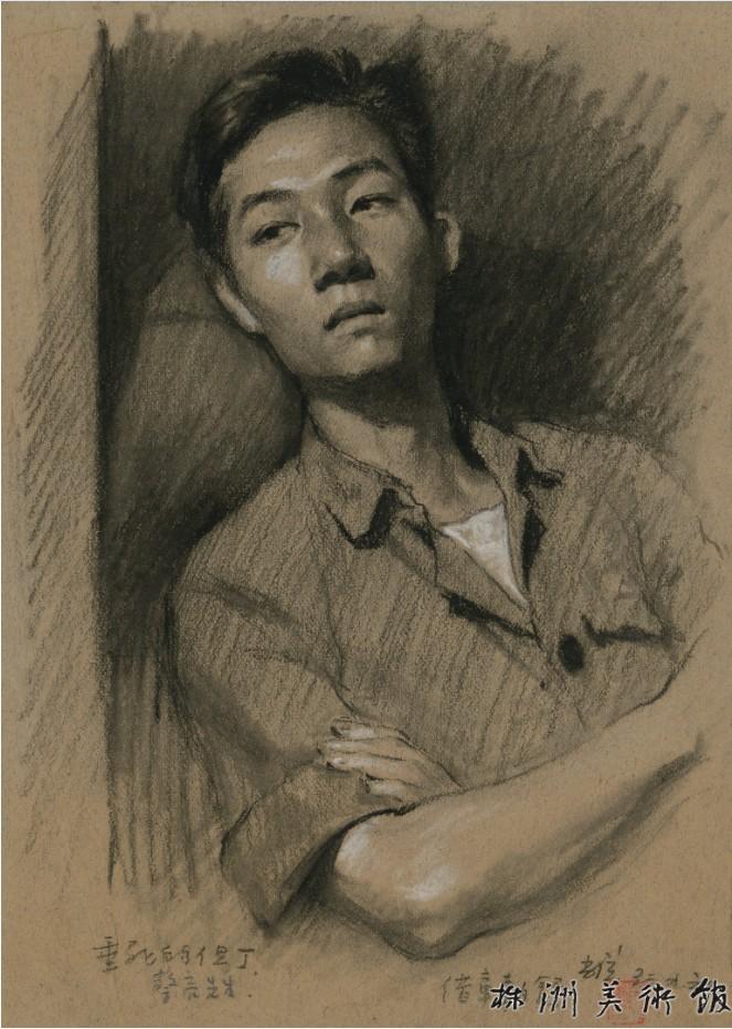 蔡亮肖像  27.5cmx19.5cm 1953年  纸本素描.jpg